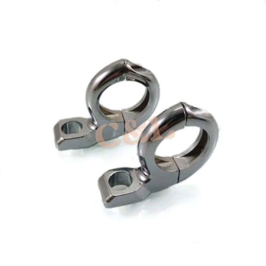 Хромированный зажим для руля поворотного сигнала 1 'ཕ мм крепление адаптера