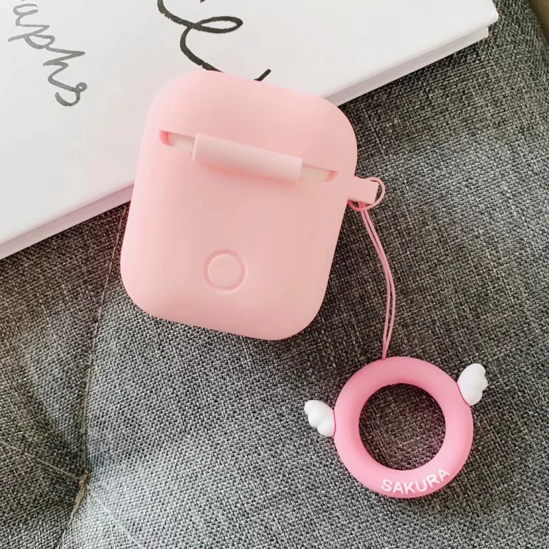 Чехол с кольцом на палец для AirPods, чехол с милым мультяшным рисунком, чехол с Bluetooth, чехол для наушников, аксессуары для AirPods, зарядная коробка