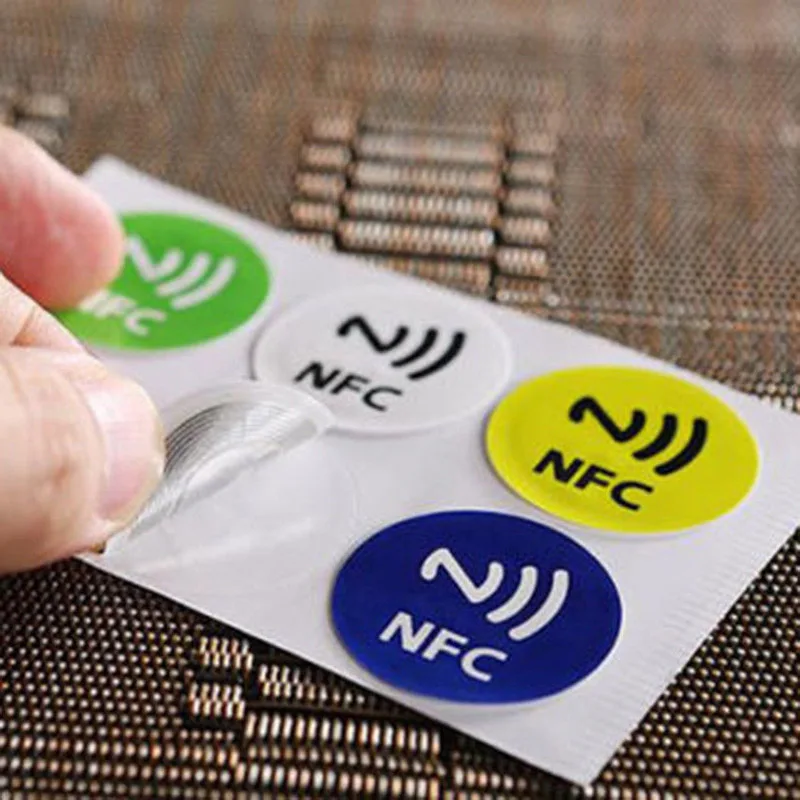 Смарт NFC метки наклейки чип клей 144 байт 13 56 МГц прочный для мобильного телефона