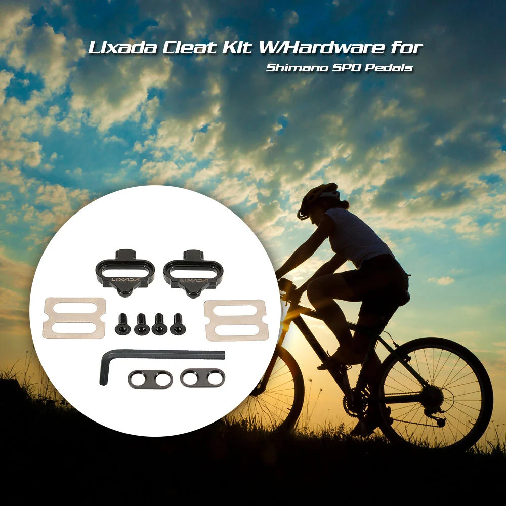 Велосипедная педаль велосипеда Lixada велосипедные педали для MTB с винтами гайки