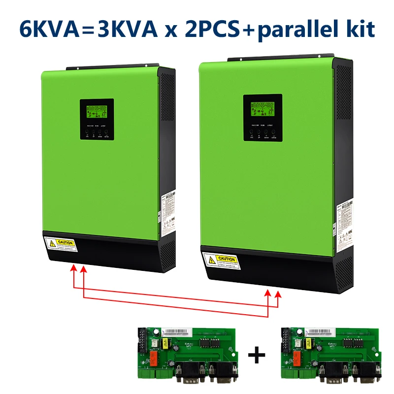 110V солнечный сетевой инвертор 6KVA 24V включения и выключения 4000 Вт Инвертор с