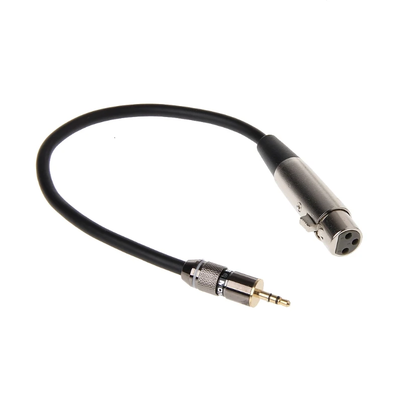 XLR 3Pin гнездо до 3 5 мм 1/8 &quotTRS мужской металлический разъем аудио адаптер кабель 0