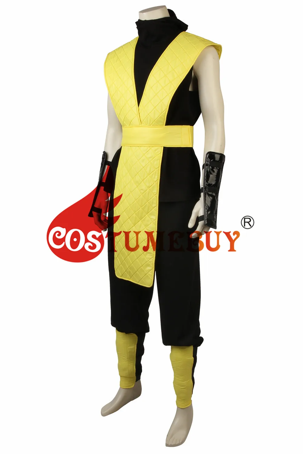 CostumeBuy, игра Mortal Kombat X, Скорпион, косплей, костюм для мужчин, наряд для взрослых, на Хэллоуин, карнавал, нарядный костюм, костюм L920