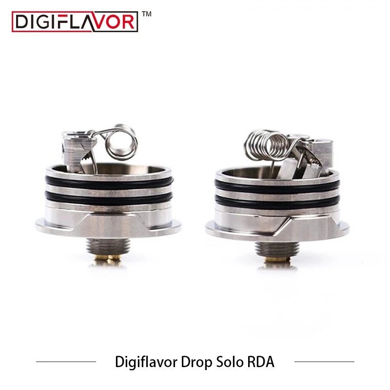 Оригинальный Digiflavor Drop Solo RDA одинарная катушка 22 мм капля с двумя колпачками
