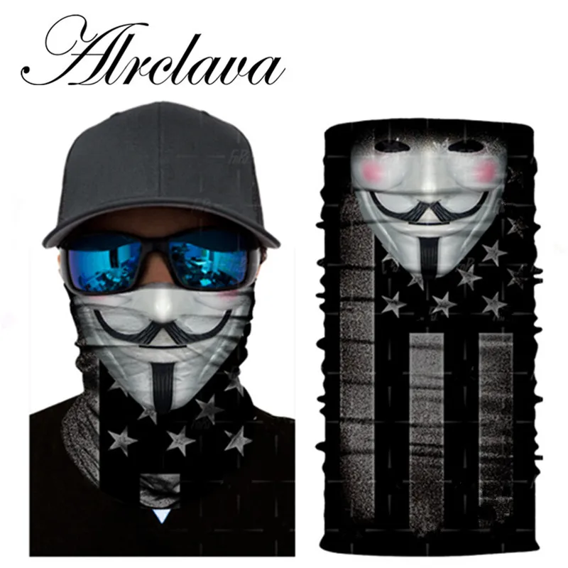 Скелет серии клоун Бандана Балаклава Открытый Охота дыхание мотоцикла Велоспорт
