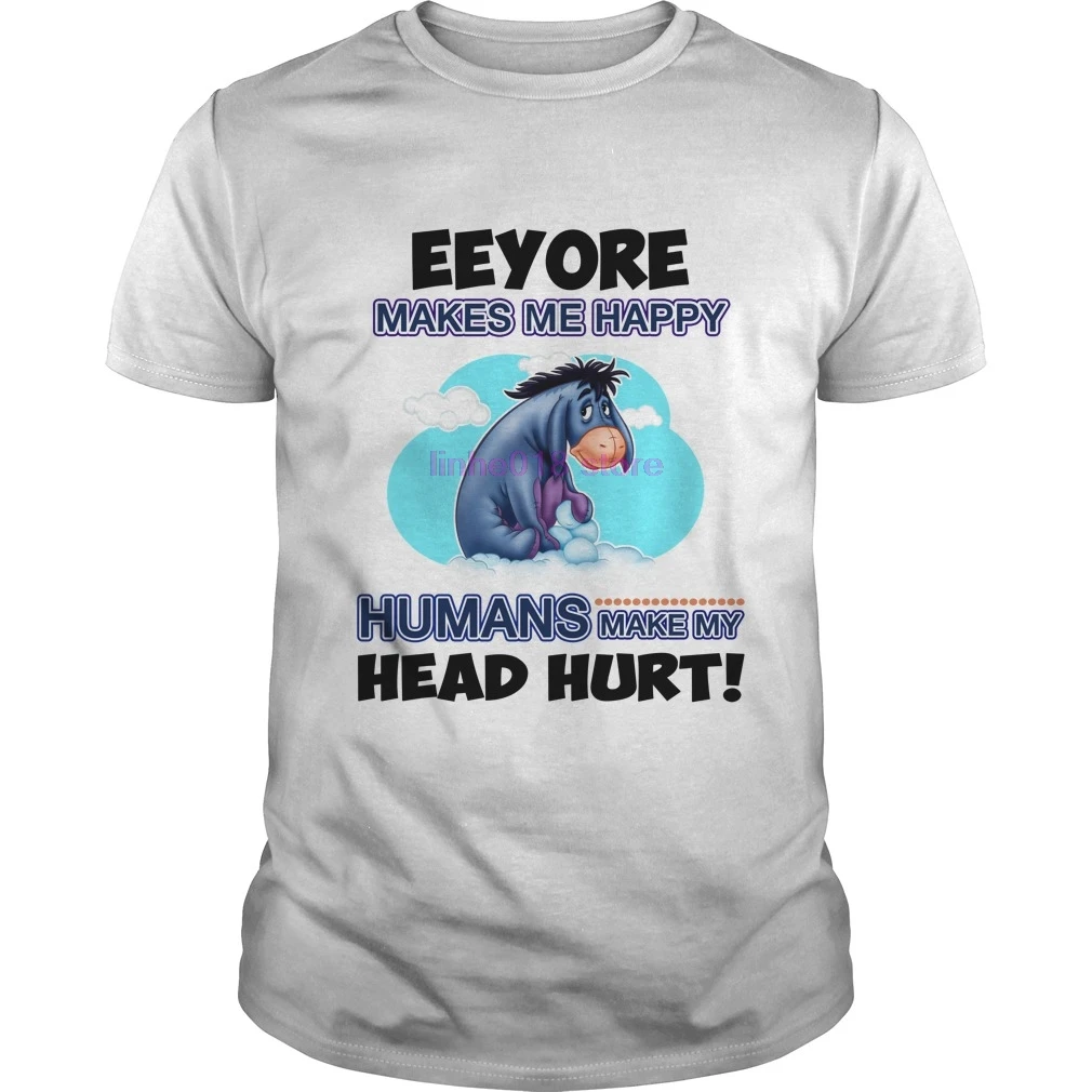 GILDAN 2019 брендовая мужская рубашка Eeyore делает меня счастливыми людьми сделать мою