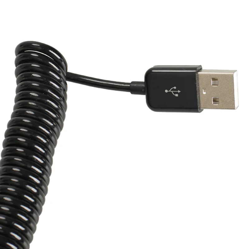 Спиральный Кабель USB 2 0 A для Micro B 5Pin адаптер пружинный кабель высокого качества|usb