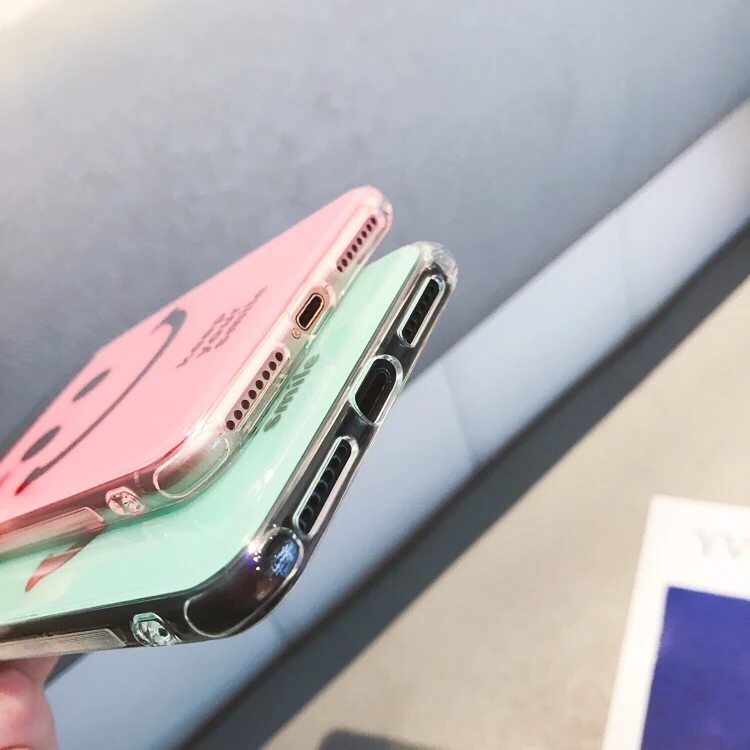 Зеркальный смайлик Funda iphone 7 Чехол imd чехол для телефона 6 S 8 Plus X Xr XS максимальный