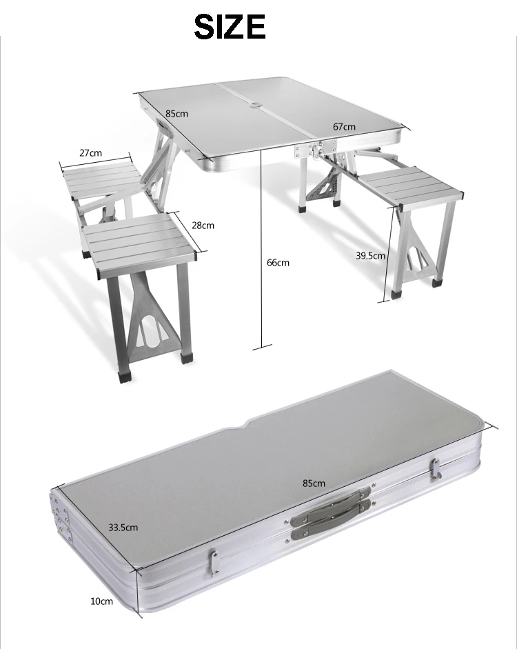 Портативная уличная мебель из алюминиевого сплава складной стол для пикника с