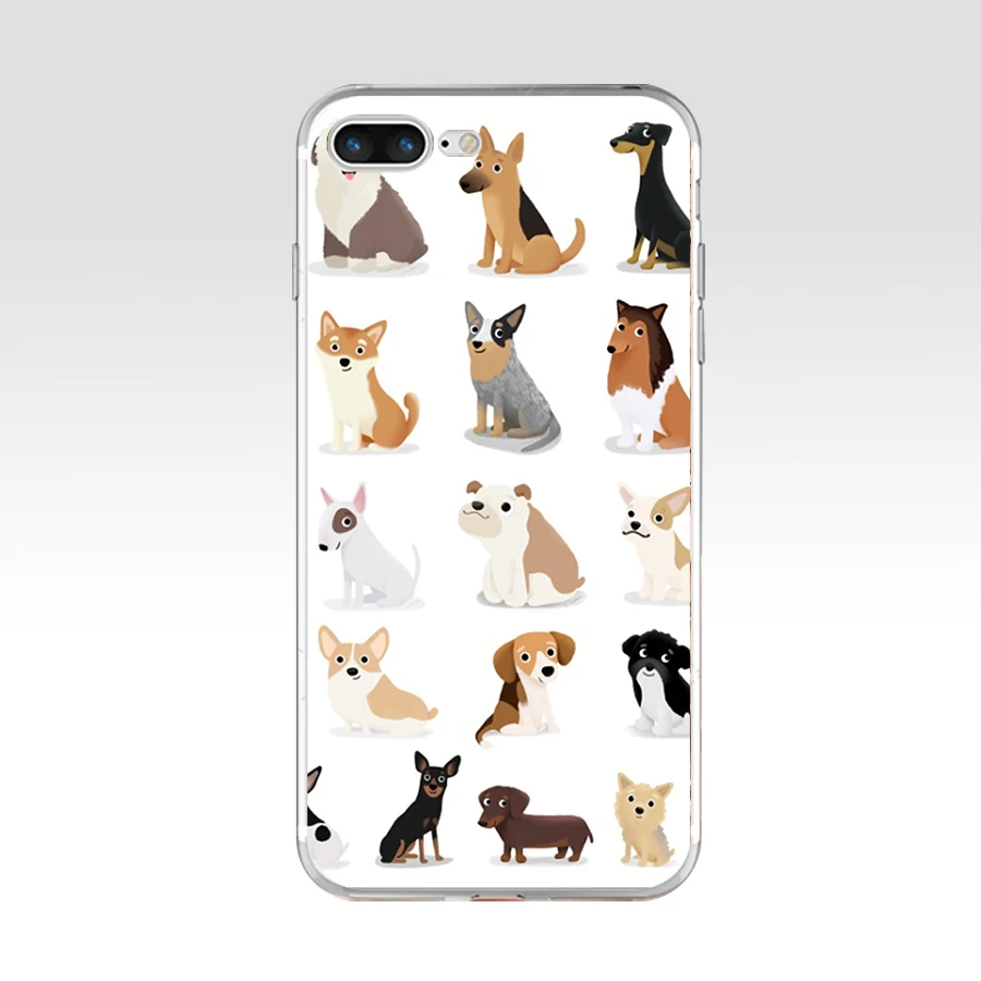 52AQ Beagle Собака Щенок Мягкий ТПУ силиконовый чехол для Apple iPhone 6 6s 7 8 plus