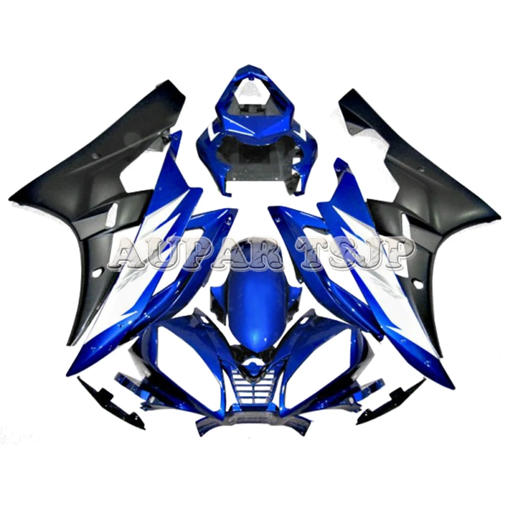 

Blue Black Lowers Cowlings Fit For Yamaha 2006 2007 YZF-600 R6 06 07 Sportbike Injection Plastic Pieces Motorcycle Covers