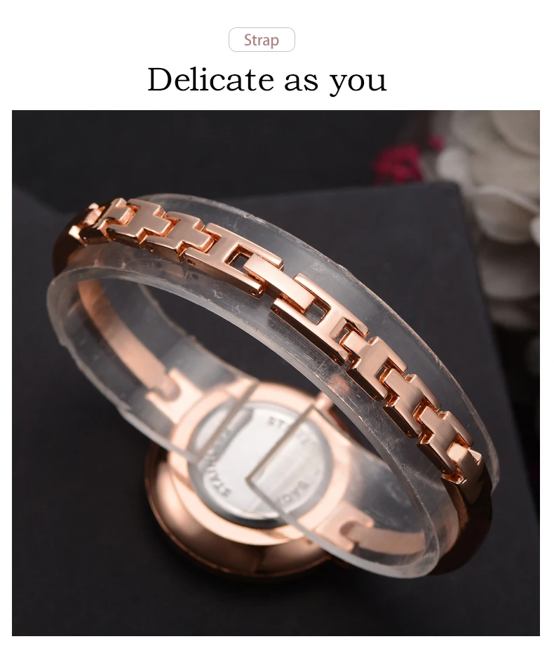 Lvpai Top Brand Women Bracelet Watch Thin Strap Gold Big Dial Simple Women Fashion Luxury Watch Combination Quartz Watch