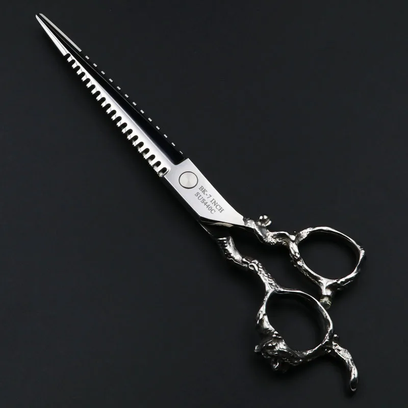 7 дюймовые ножницы черный рыцарь Профессиональный парикмахерский салон для