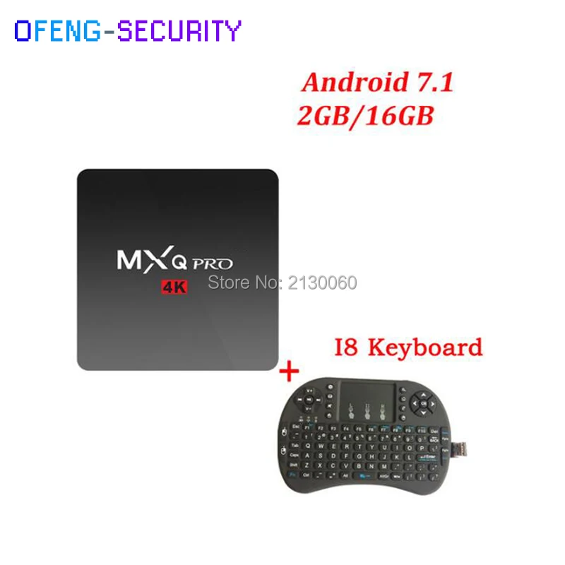 MXQPRO 4K(S905W) с keybaord для 2 + 16g Smart tv конвертер четырехъядерный ТВ-приставка Android 7 1 kodi