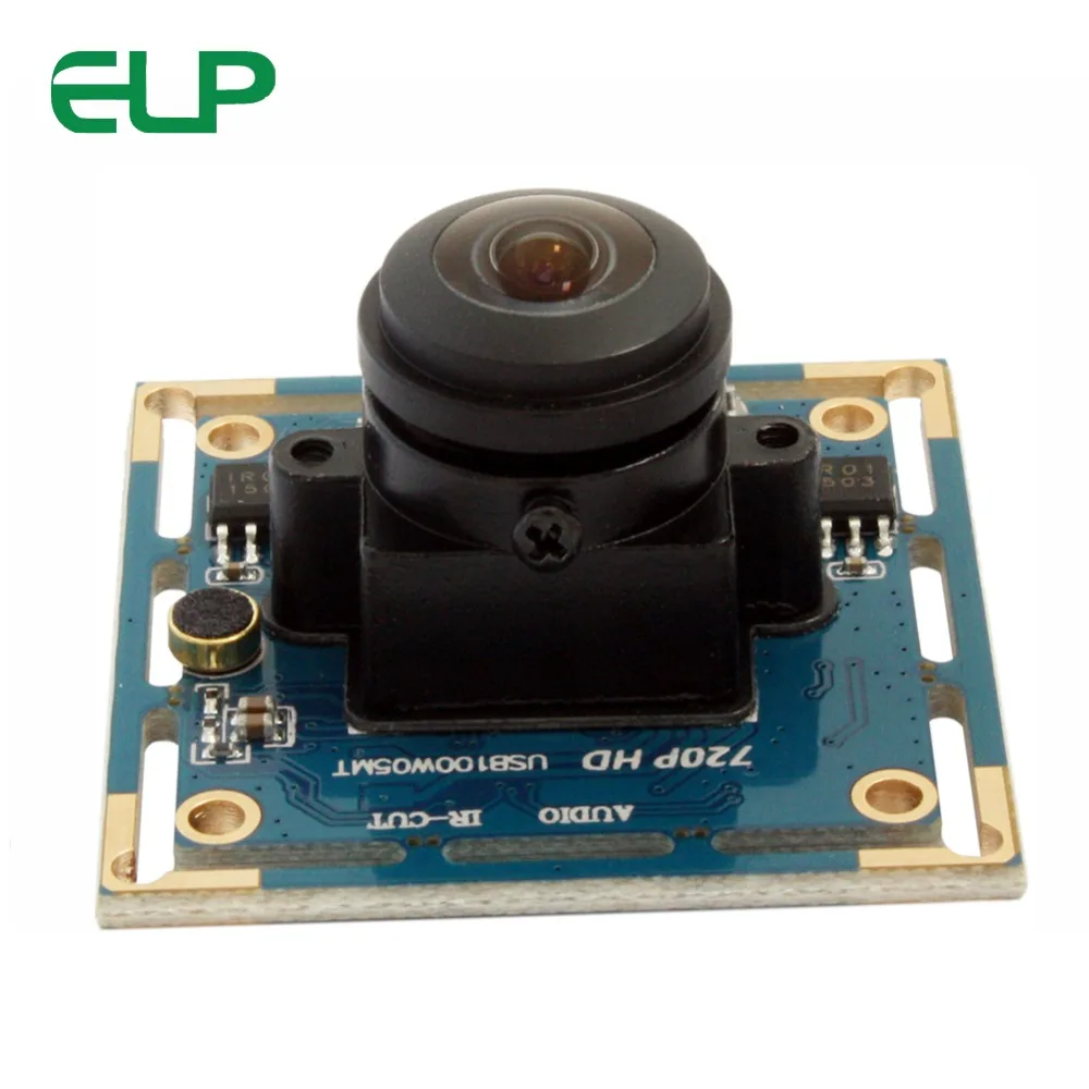 Датчик ELP HD CMOS OV9712 1 0 МП широкоугольная USB-камера модуль с объективом рыбий глаз на