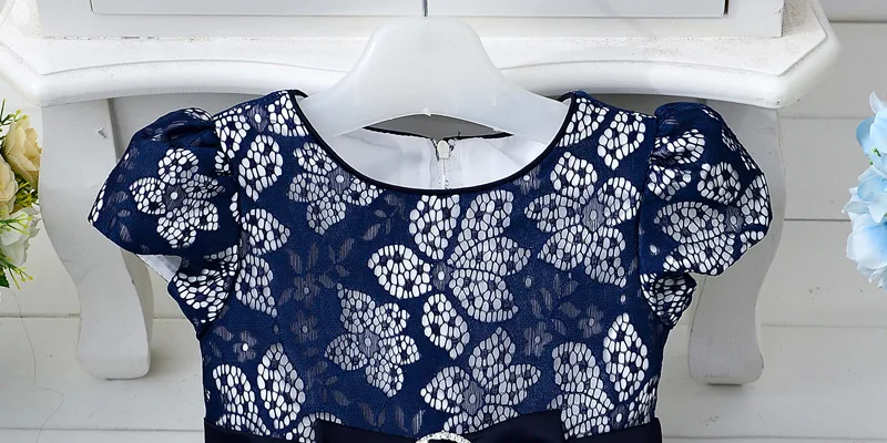 2 до 8 лет для маленьких девочек платье цветок Обувь Кружево хлопок цветочные