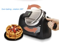 household waffle making machine multi function automatic double heating rotating muffin baker electrical baking pan 26030 cn