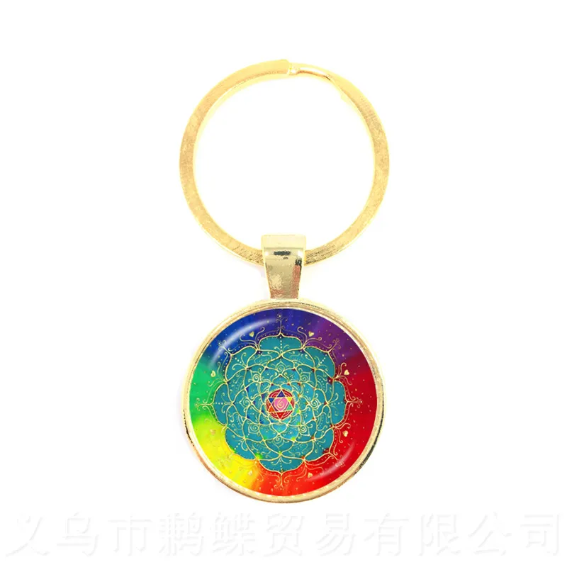 Мода 2018 новые ювелирные изделия Брелки для женщин OM символ буддизм дзен Йога