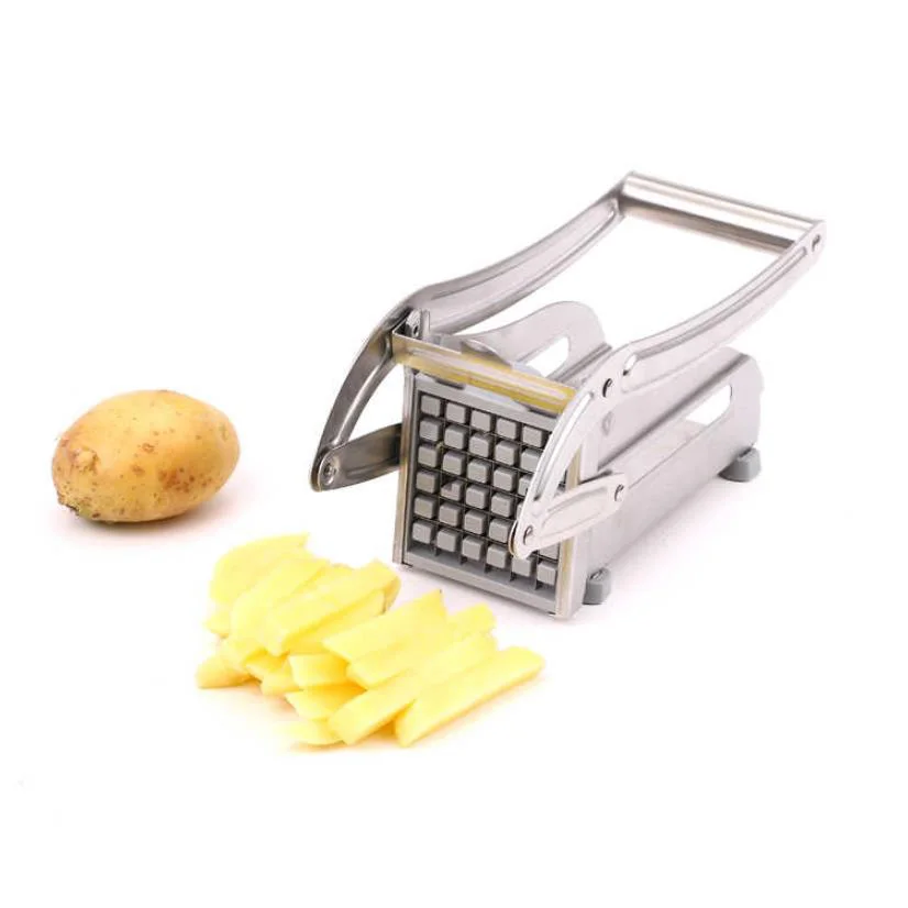 Нержавеющая Сталь Картофеля cuke Chipper делая машину французский картофель резак Slicer
