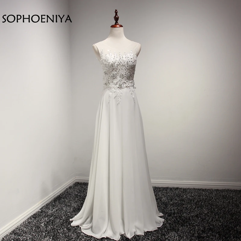 

New arrival luxury long Evening dresses 2021 bling beading Tulle evening dresses prom party crystal pearls floor length
