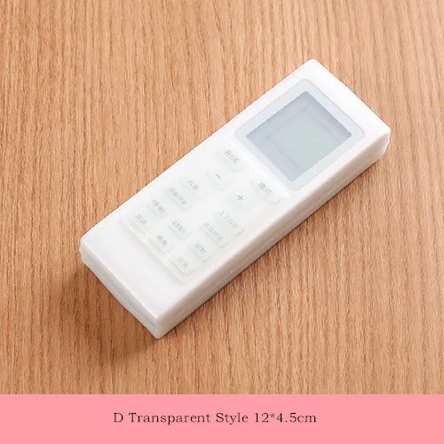 Transparent 12X4.5cm Милый мультяшный Кролик уши водонепроницаемая сумка ТВ кондиционер пульт дистанционного управления защитный рукав силикагель прозрачная защита от пыли - Цвет: Transparent 12X4.5cm
