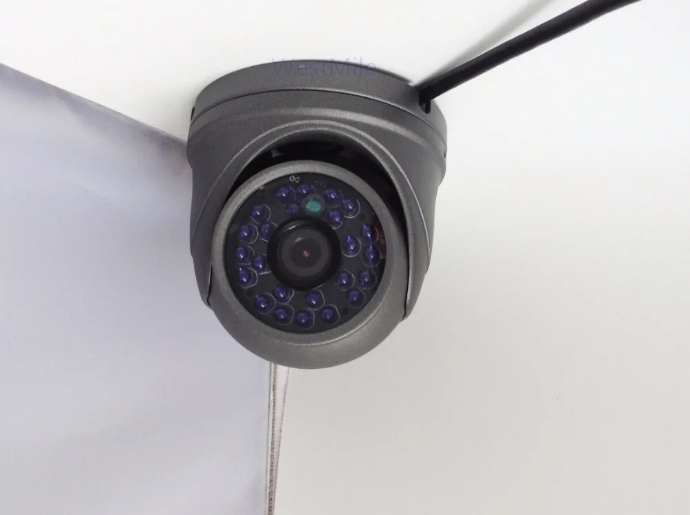 Камеры ВИДЕОНАБЛЮДЕНИЯ 1200TVL Крытый CMOS24 Waterpoor ИК ПОДСВЕТКОЙ Металлический Купол