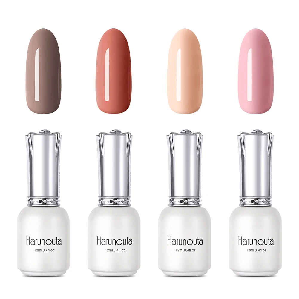 Harunouta 4 шт./лот Цвет серии UV Гель-лак Soak Off Nail Art Набор длительный блеск Led гель Наборы лаков Гибридный лак