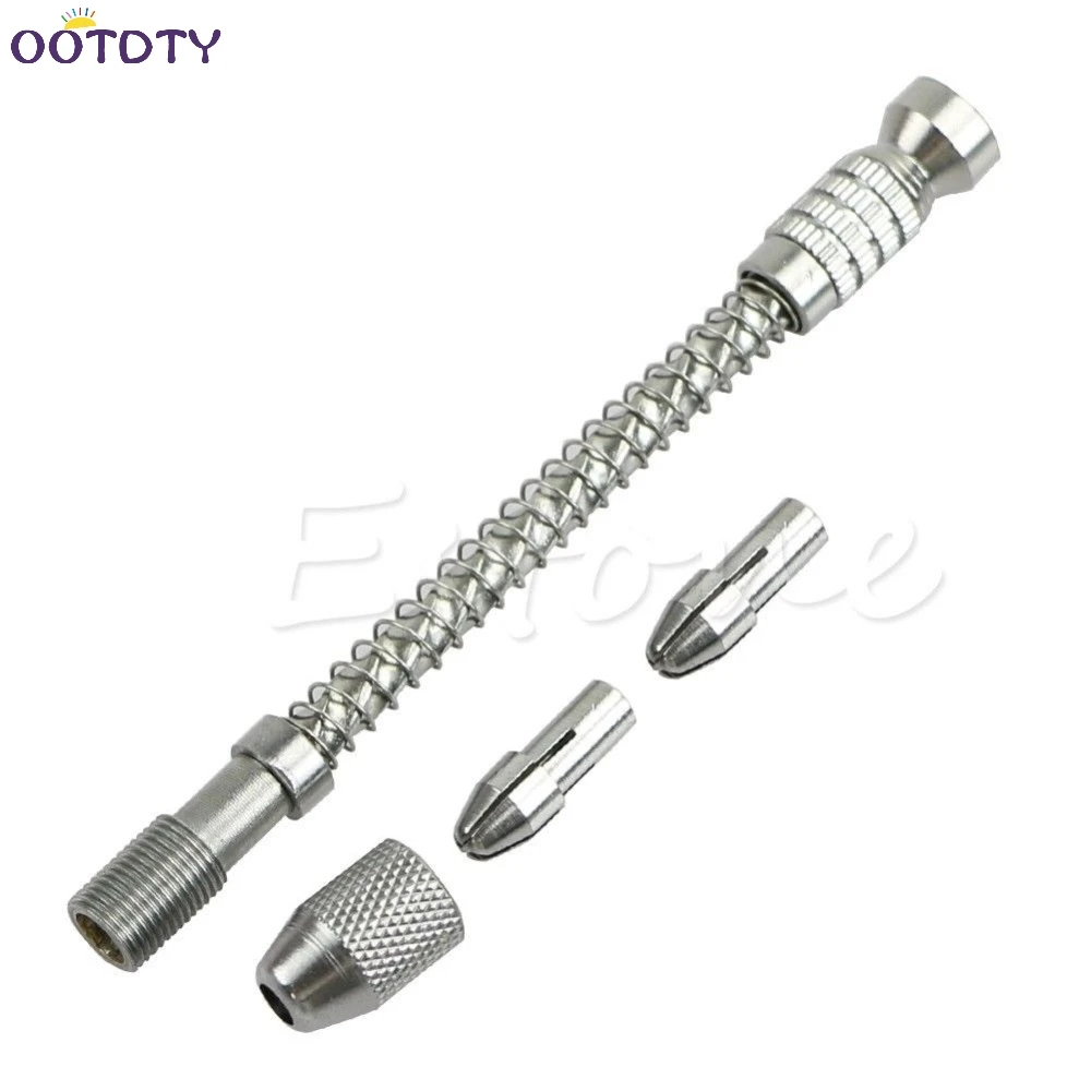 

Mini Pin Vise Wood Spiral Hand Push Drill Chuck For Jewelry Tool Micro Twist Bit