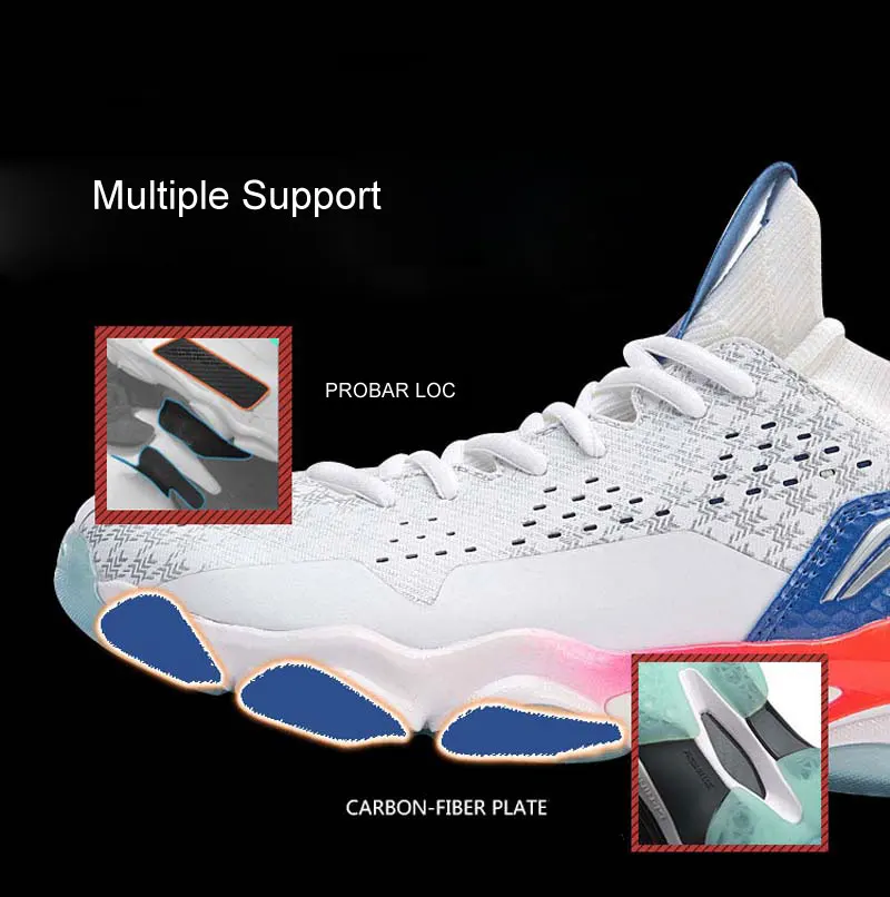 Li-Ning/Женская обувь SONIC BOOM; коллекция 2,0 года; обувь для бадминтона с подкладкой из моно пряжи; спортивная обувь; кроссовки; AYZP002 XYY110