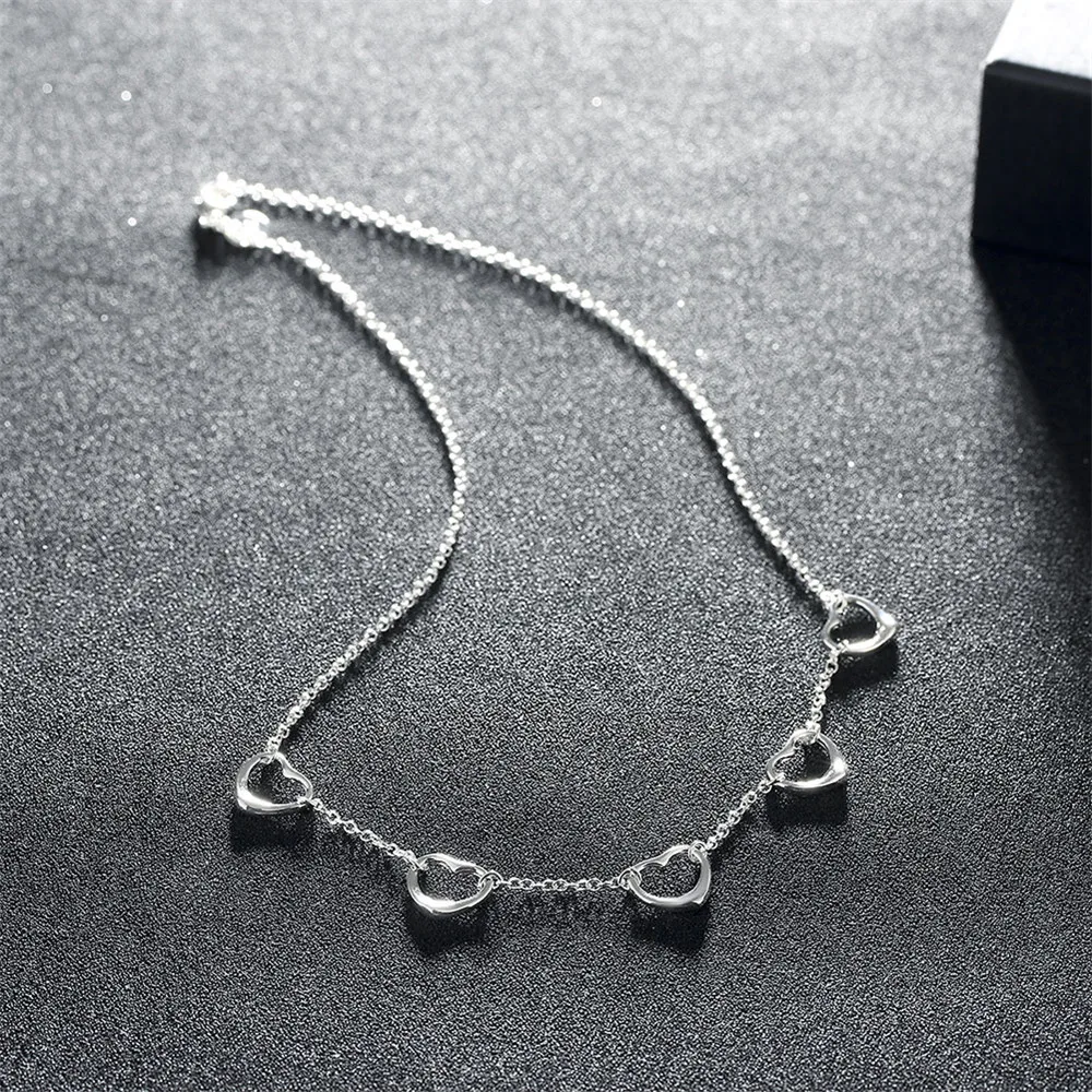 SHE WEIER Fashion choker heart necklaces &amp pendants For Women Gift Jewelry Accessories chain necklace chocker gift | Украшения и