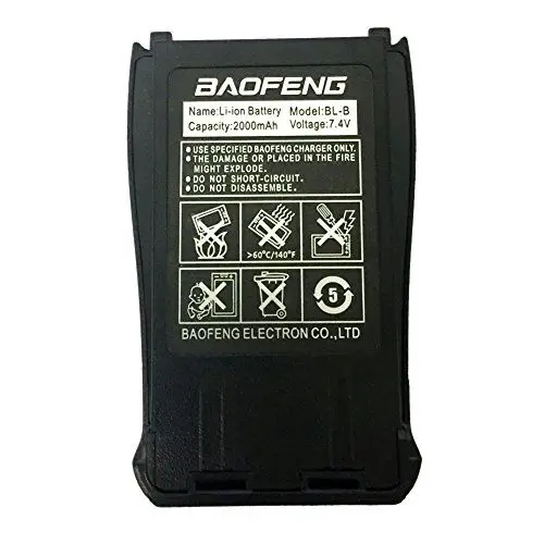 Original baofeng uv-b5 uv-b6 battery BL-8 2000mah walk talkie parts 7.4V for dual band pofung UV-B5 two way radio bao feng acce | Мобильные