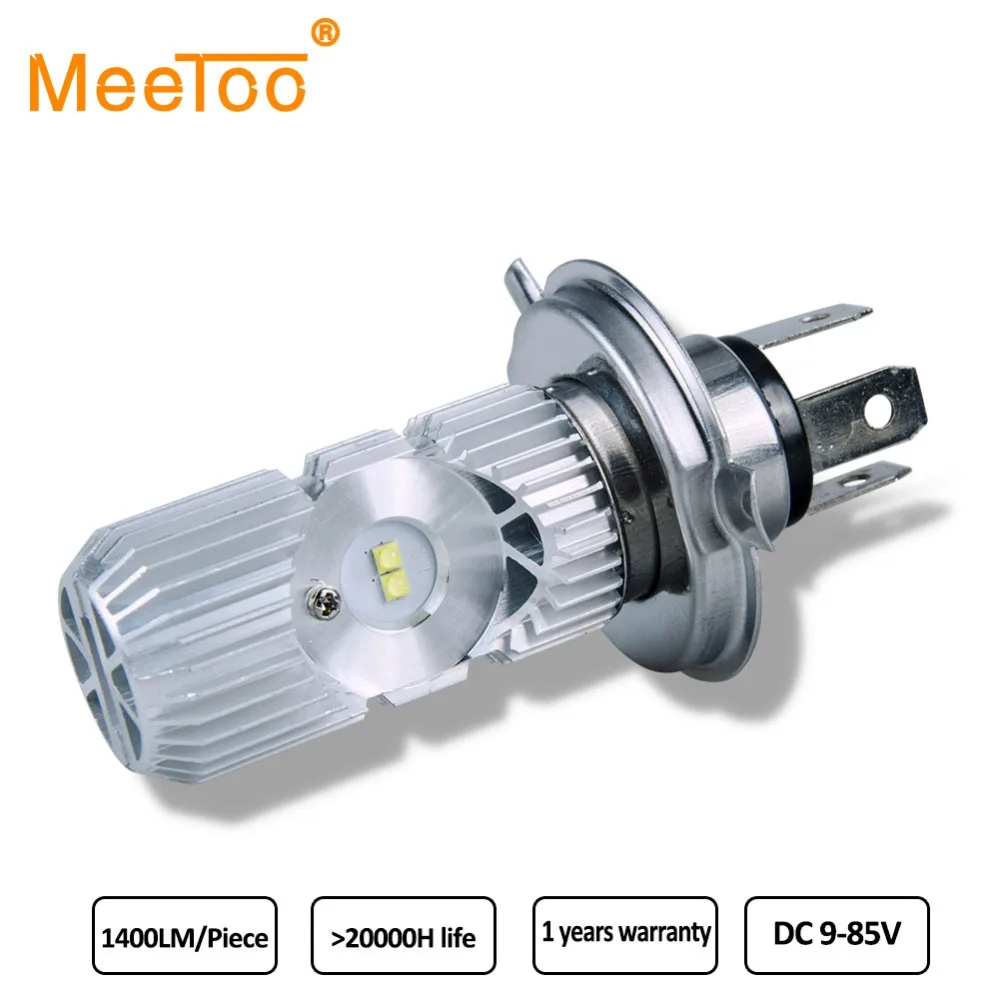 H4 светодиодные лампы для фар мотоцикла 1400Lm Led HS1 6000K Faros LED Moto 20 Вт Hi/Lo луч мотоцикл