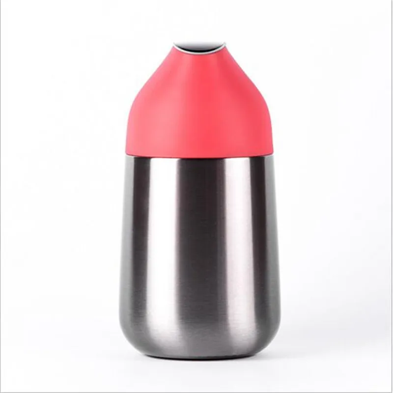 Silver Xiaomi термальная бутылка Kiss Fish CC мини умная чашка вакуумная изоляция бутылка умный датчик температуры OLED дисплей экран - Цвет: Silver