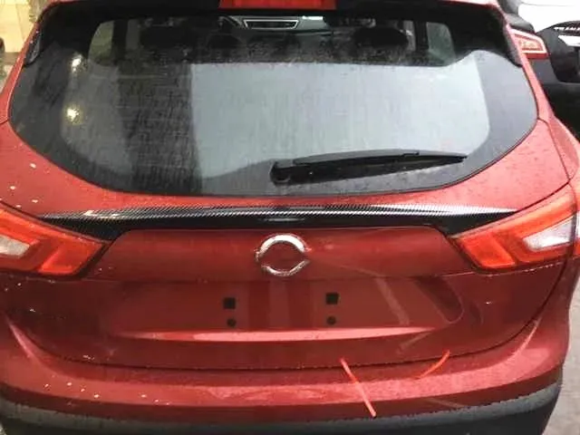 Для Nissan Qashqai Dualis J11 2014 2015 2016 2017 Задняя отделка двери Крышка багажника наклейка