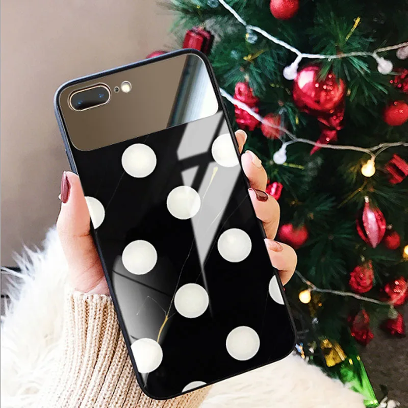 Цветочное зеркало леопард стеклянный чехол для iPhone XR XS MAX X 8 Plus 7 чехлы из