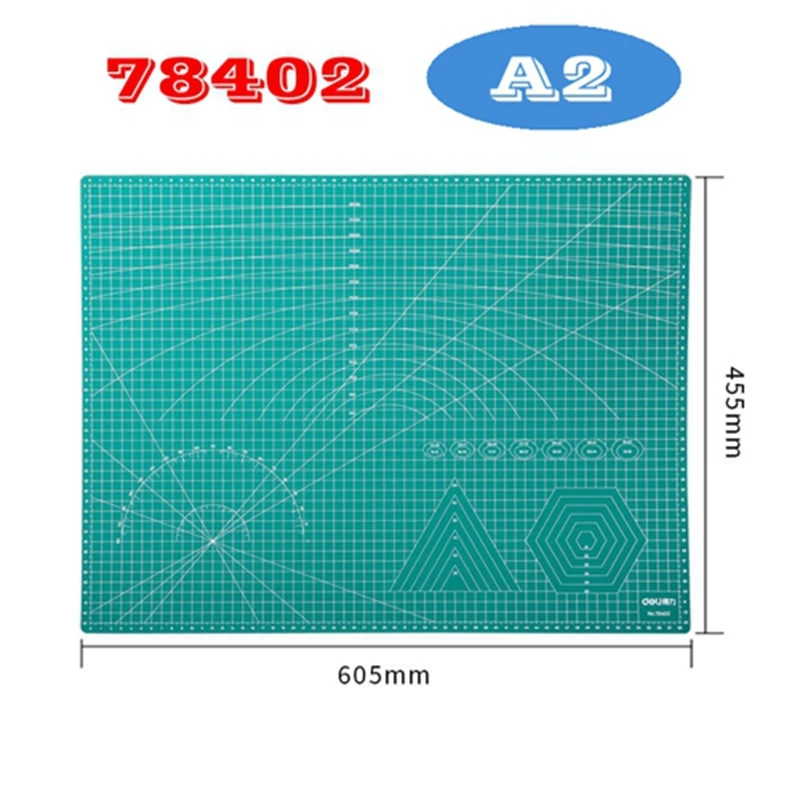 Deli 78400/78401/78402 ПВХ коврики для резки A4 A3 A2 коврик зеленого цвета|Матрицы высечки| |