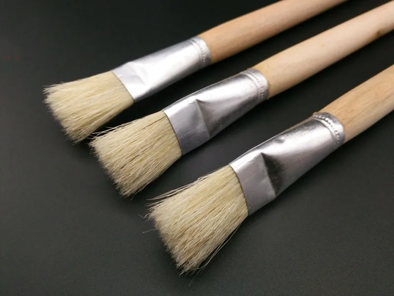 2 шт./компл. свиная щетина для рисования жирной кожей большой ряд ручек склеивание