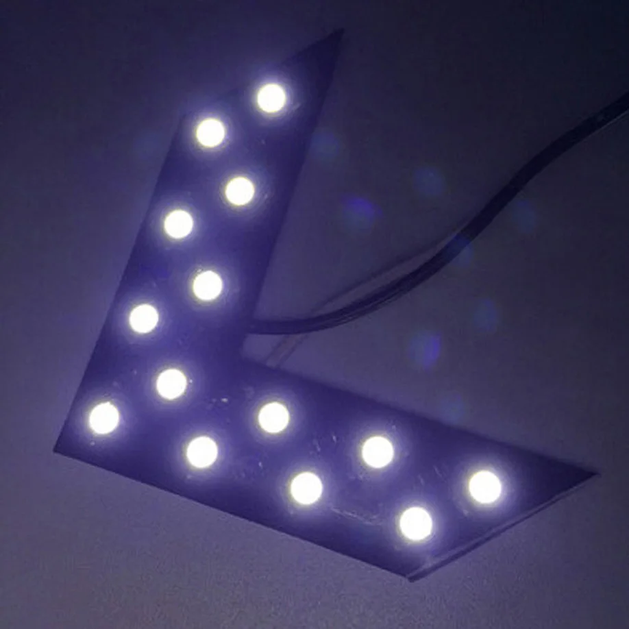 2 шт. 14 SMD светодиодный индикатор со стрелкой в виде зеркала заднего вида сигнал