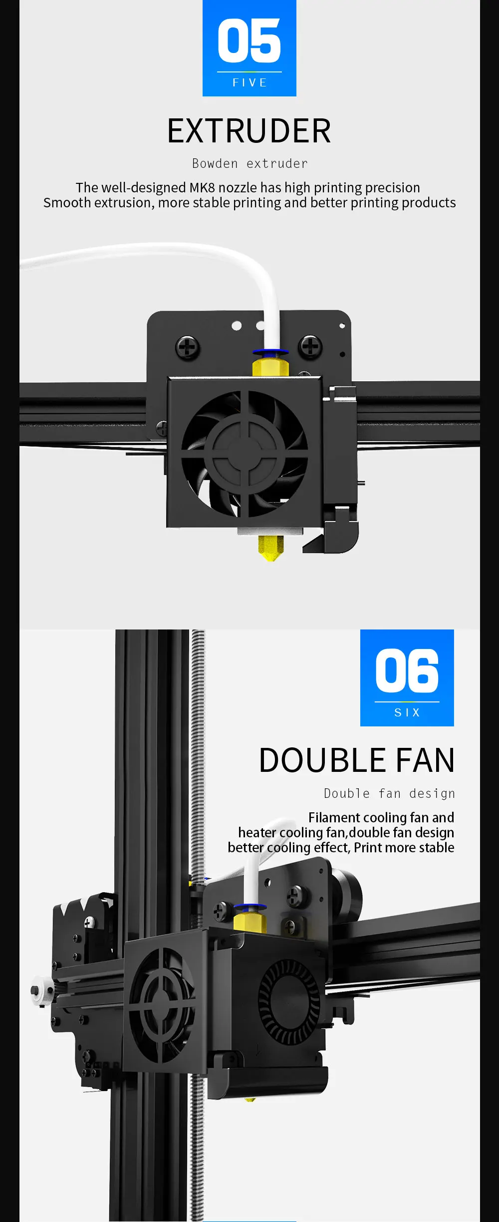 Tronxy 3d принтер XY-2 легко собрать высокая точность для DIY начинающих металлическая рама структура для печати 3D модель v-слот