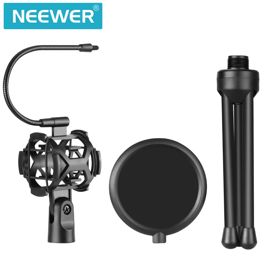 Neewer Pro Настольный штатив Трипод для микрофона с амортизатором держатель и поп