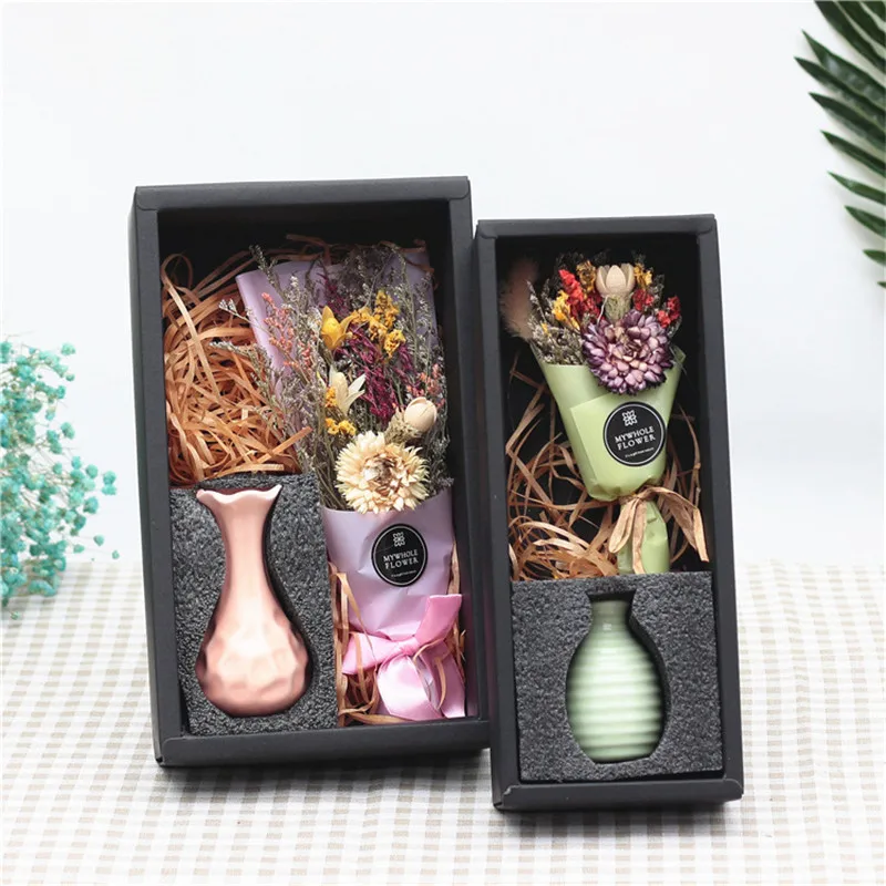 Ручной работы искусственный букет цветов сохраненный свежий цветок гибрид