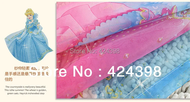 Современные детские занавески для окон Детские спальни Мультяшные девочек в