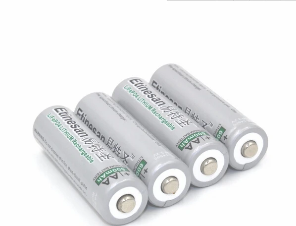 8 шт./лот ETINESAN 3 2 V 600mAh LiFePO4 литий-ионный AA Аккумуляторная батарея вместо 1 5 v aa