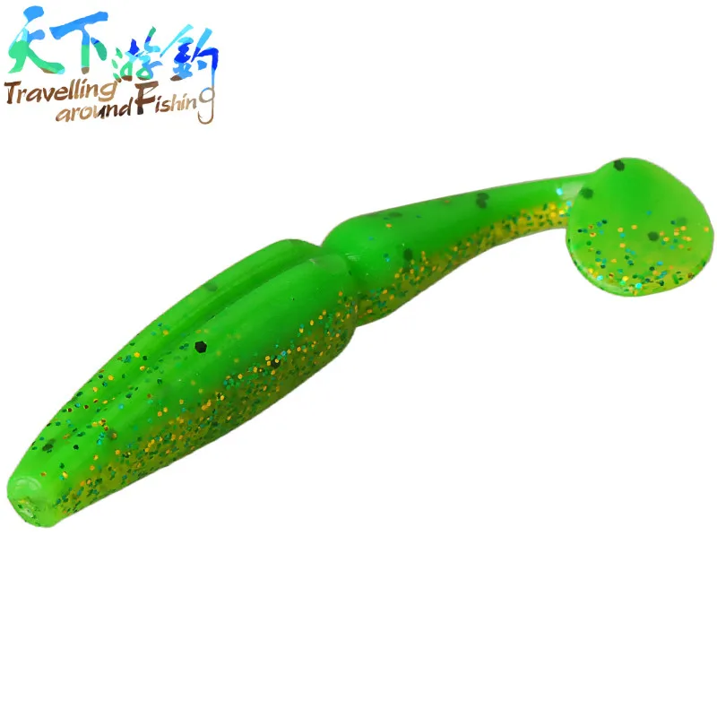 Дешевая 5 дюймовая искусственная рыболовная приманка 75 мм 3 г рыболовный