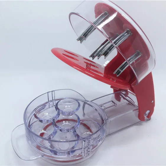 

1 piece New Cherry pitter cherry take nuclear device food grade PP+ABS 6 cherriesin one fruit & vegetable tool Free shipping