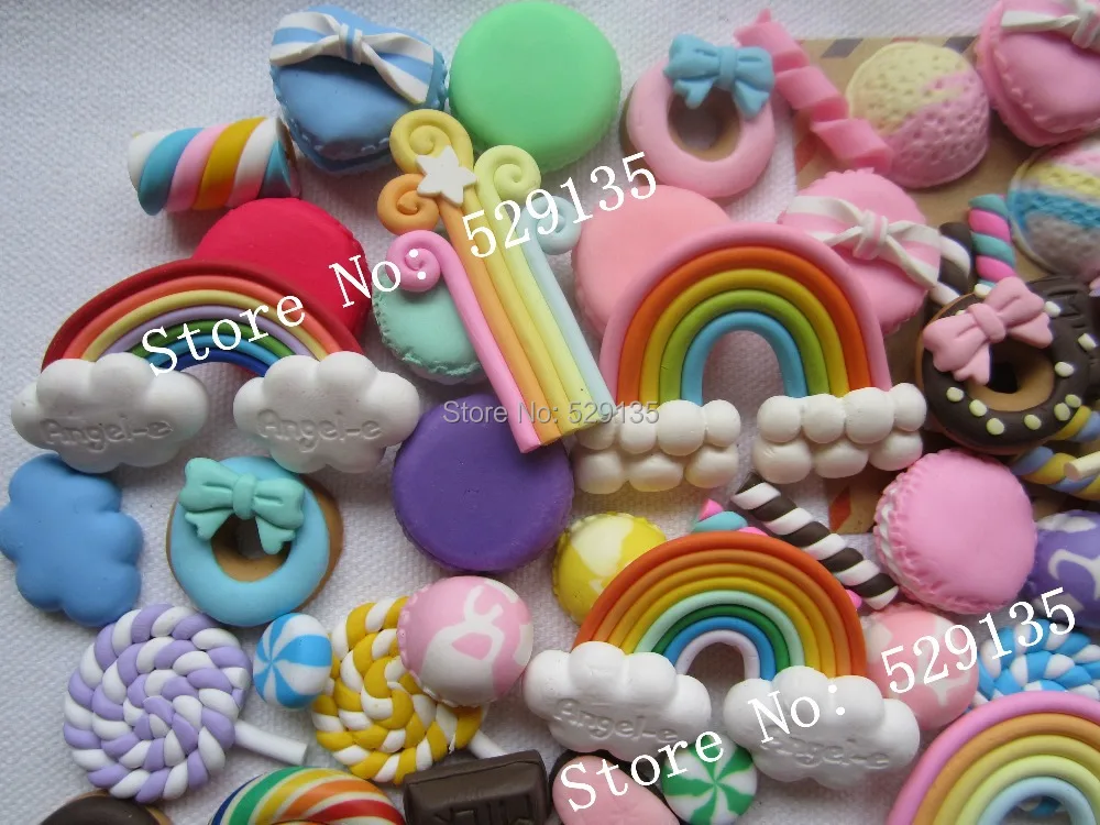 Набор очень милой глины 20 шт./лот миниатюрные для украшения телефона