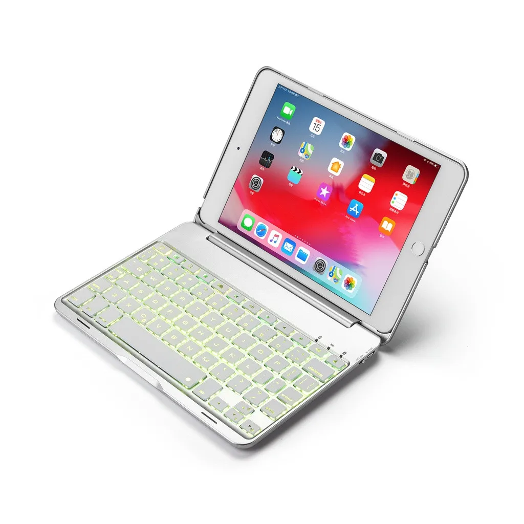 VOBERRY складная клавиатура Беспроводная для IPad Mini 5/4 7,9 чехол Беспроводная Bluetooth подсветка клавиатура крышка клавиатура Ipad Mini#2