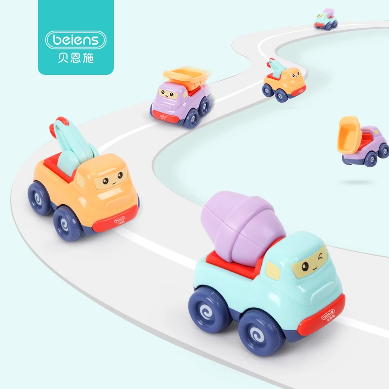 Набор игрушек для детей Beiens игрушечный автомобиль с инерцией из мультфильма