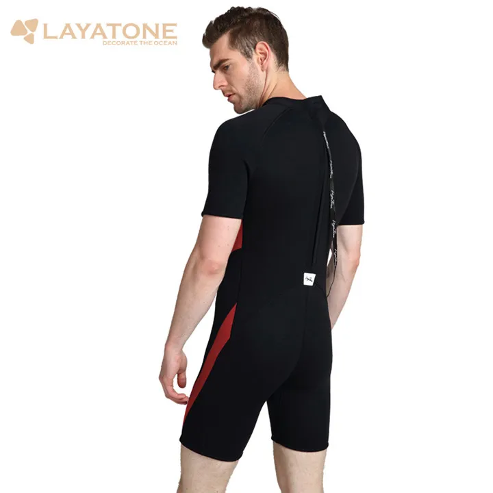 Layatone гидрокостюм Для мужчин 3 мм неопрена коротышка водолазный костюм Fullbody купальник один штук Для женщин серфинг Костюмы Подводное плавание гидрокостюм