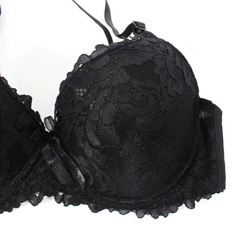 Большой размер сексуальный комплект кружевной бюстгальтер Для женщин нижнее